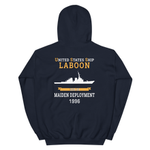 Load image into Gallery viewer, USS Laboon (DDG-58) 1996 MAIDEN DEPLOYMENT Unisex Hoodie