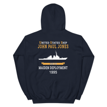 Load image into Gallery viewer, USS John Paul Jones (DDG-53) 1995 MAIDEN DEPLOYMENT Unisex Hoodie