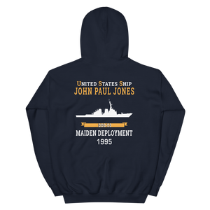 USS John Paul Jones (DDG-53) 1995 MAIDEN DEPLOYMENT Unisex Hoodie