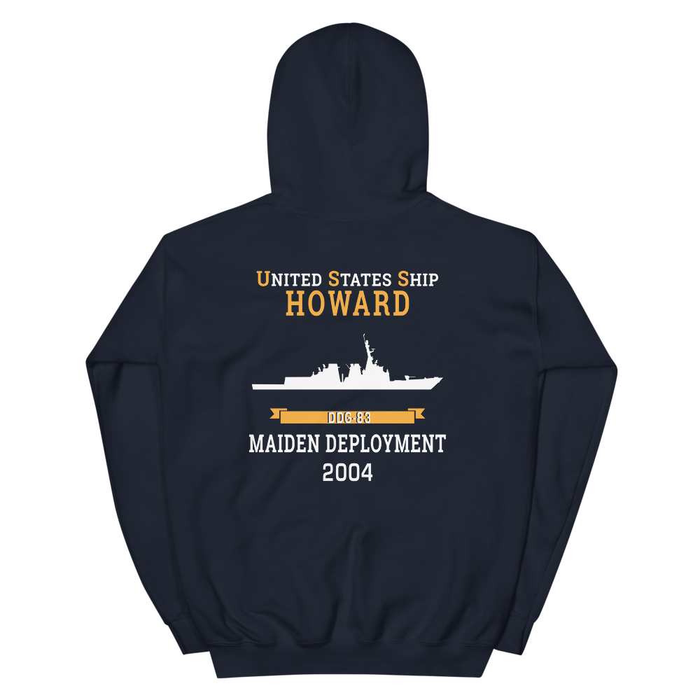 USS Howard (DDG-83) 2004 MAIDEN DEPLOYMENT Unisex Hoodie