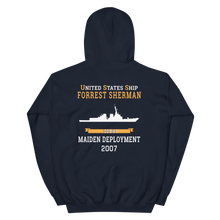 Load image into Gallery viewer, USS Forrest Sherman (DDG-98) 2007 MAIDEN DEPLOYMENT Unisex Hoodie