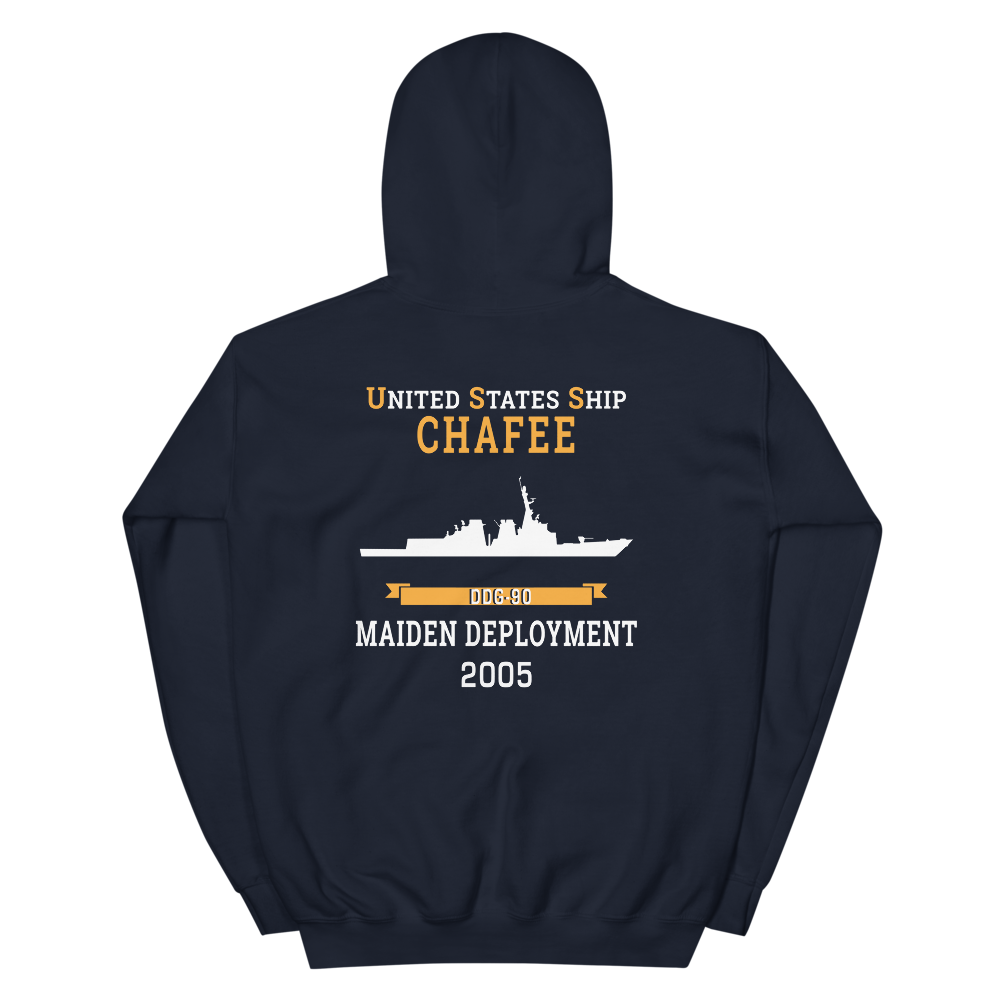 USS Chafee (DDG-90) 2005 MAIDEN DEPLOYMENT Unisex Hoodie