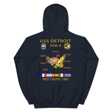 Load image into Gallery viewer, USS Detroit (AOE-4) 1983 Med Cruise Hoodie