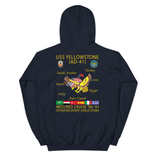 Load image into Gallery viewer, USS Yellowstone (AD-41) 1990-91 ODS/S Cruise Hoodie
