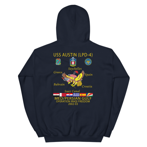 USS Austin (LPD-4) 2002-03 Cruise Hoodie