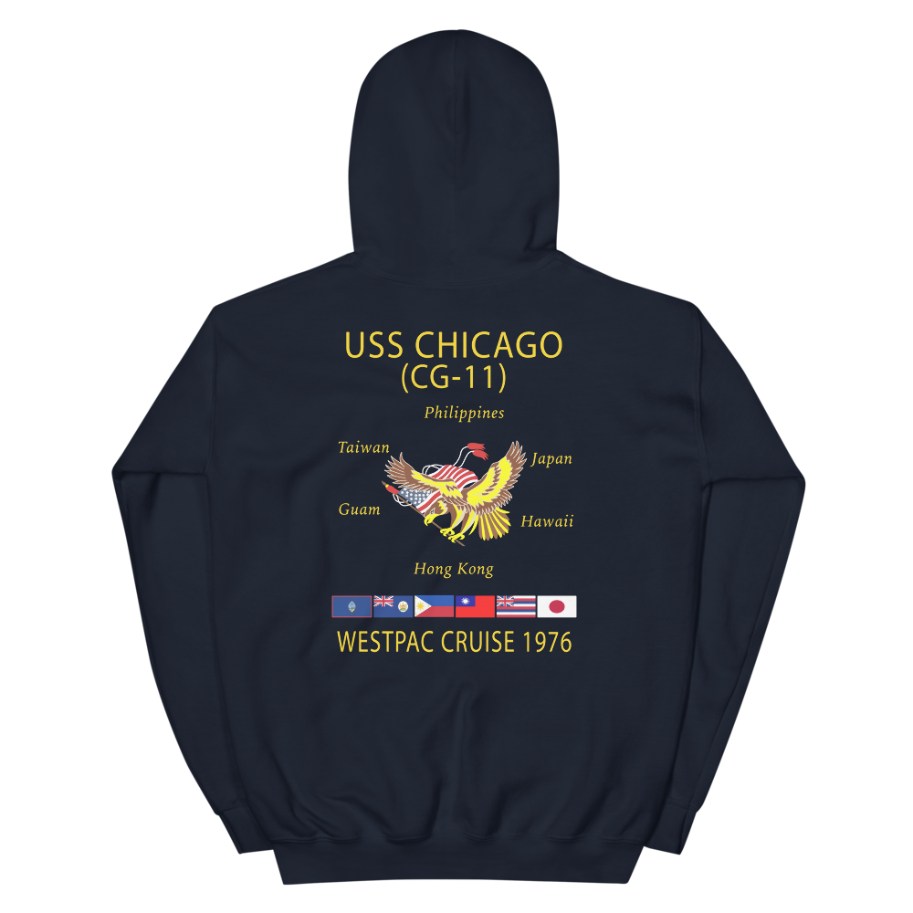 USS Chicago (CG-11) 1976 WESTPAC Cruise Hoodie