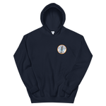 USS Lexington (CVS-16) Ship's Crest Hoodie – front view, navy