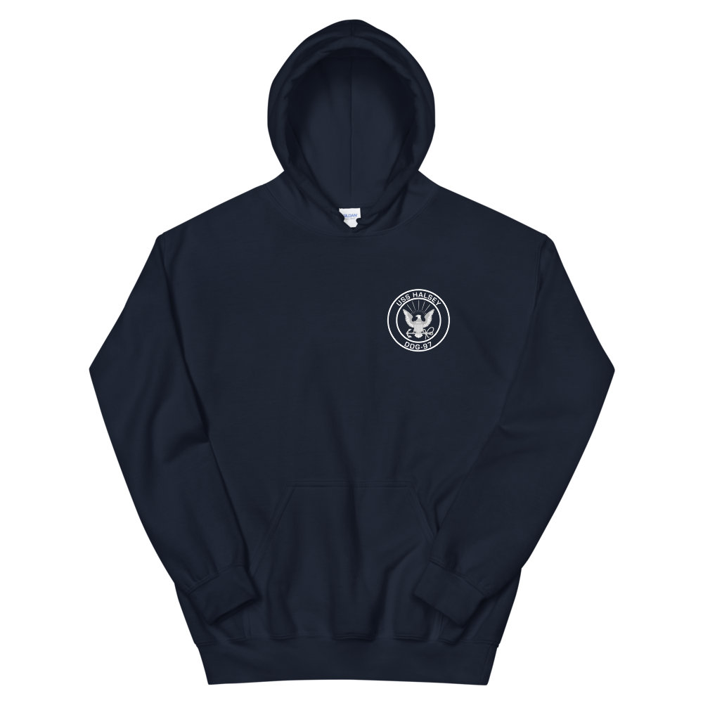 USS Halsey (DDG-97) 2006 MAIDEN DEPLOYMENT Unisex Hoodie – front view, navy