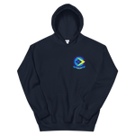VFA-146 Blue Diamonds Squadron Crest Unisex Hoodie – front view, navy