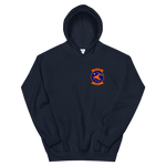 VFA-81 Sunliners Squadron Crest Unisex Hoodie – front view, navy