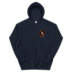 VFA-147 Argonauts Squadron Crest Unisex Hoodie – front view, navy