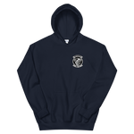 HSC-22 Sea Knights Squadron Crest Unisex Hoodie – front view, navy