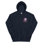 HSC-14 Chargers Squadron Crest Unisex Hoodie – front view, navy