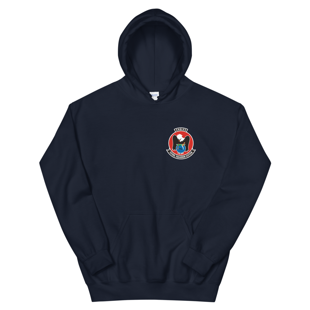 VP-16 Eagles Squadron Crest Hoodie – front view, navy