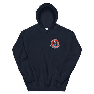 VP-16 Eagles Squadron Crest Hoodie – front view, navy