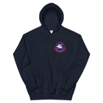 VP-11 Proud Pegasus Squadron Crest Hoodie – front view, navy