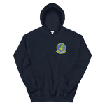 VP-4 The Skinny Dragons Crest Hoodie – front view, navy