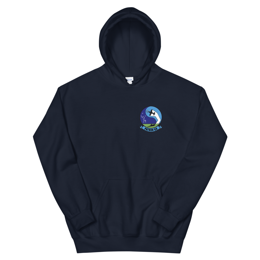 VP-69 Totems Squadron Crest Hoodie – front view, navy