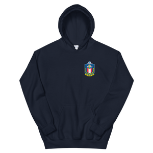 USS Austin (LPD-4) Ship's Crest Hoodie – front view, navy