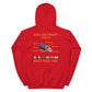 USS Detroit (AOE-4) 1986 Cruise Hoodie – red