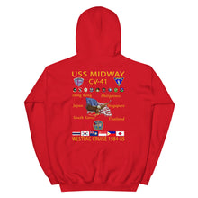 Load image into Gallery viewer, USS Midway (CV-41) 1984-85 Cruise Hoodie