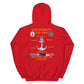 USS Hewitt (DD-966) 1989-90 Cruise Hoodie – red