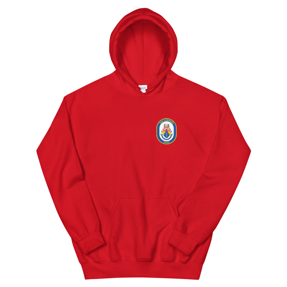 USS Cowpens (CG-63) Ship's Crest Hoodie – red