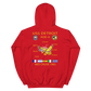 USS Detroit (AOE-4) 1983 Med Cruise Hoodie – back view, red