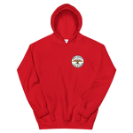 USS Essex (CVS-9) Ship's Crest Hoodie – front view, red