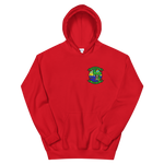 HSM-48 Vipers Squadron Crest Unisex Hoodie – front view, red