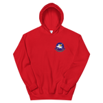 VP-11 Proud Pegasus Squadron Crest Hoodie – front view, red