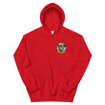 VP-8 Fighting Tigers Squadron Crest Hoodie – front view, red