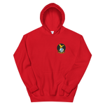 VP-1 Screaming Eagles Crest Hoodie – front view, red