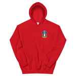 USS Austin (LPD-4) Ship's Crest Hoodie – front view, red