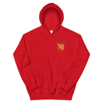 USS Gridley (CG-21) Ship's Crest Hoodie – front view, red