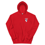 USS Chicago (CG-11) Ship's Crest Hoodie – front view, red