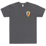 USS Yellowstone (AD-41) Ship's Crest T-Shirt – front view, asphalt