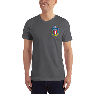USS Austin (LPD-4) Ship's Crest T-Shirt – front view, asphalt