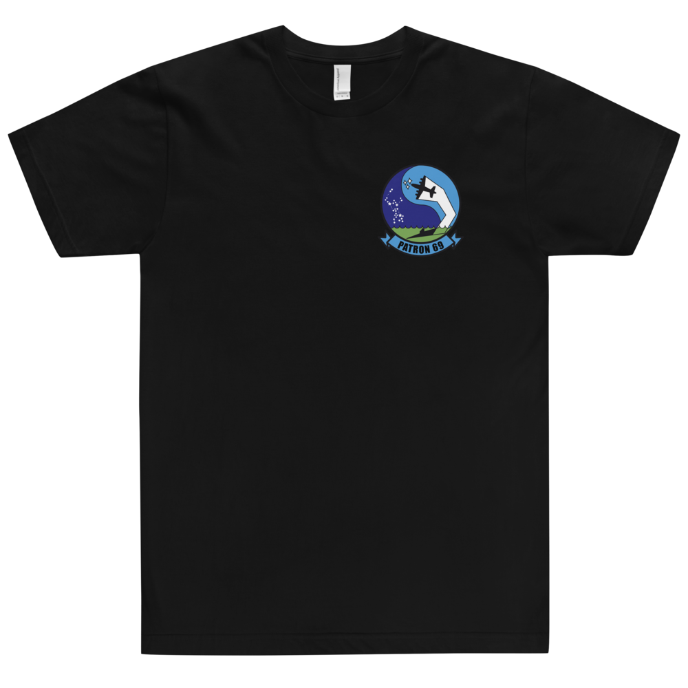 VP-69 Totems Squadron Crest T-Shirt – front view, black