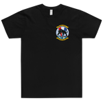 VP-91 Blackcats Squadron Crest T-Shirt – front view, black