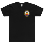 USS Yellowstone (AD-41) Ship's Crest T-Shirt – front view, black