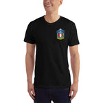 USS Austin (LPD-4) Ship's Crest T-Shirt – front view, black