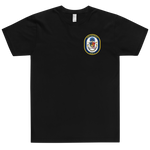 USS Detroit (LCS-7) Ship's Crest Shirt – front view, black