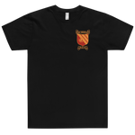 USS Gridley (DLG-21) Ship's Crest T-Shirt – front view, black