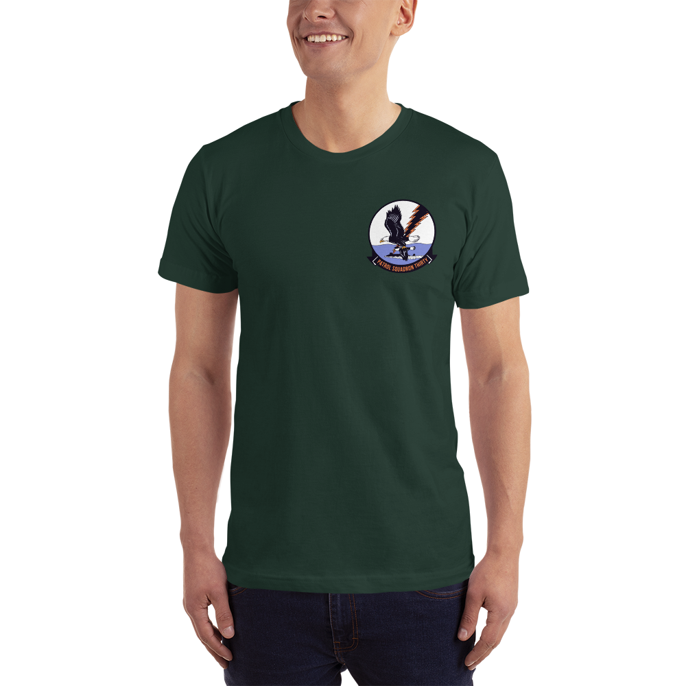 VP-30 Pro's Nest Squadron Crest T-Shirt – front view, forest