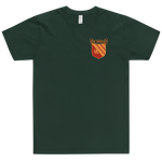 USS Gridley (CG-21) Ship's Crest T-Shirt – front view, forest