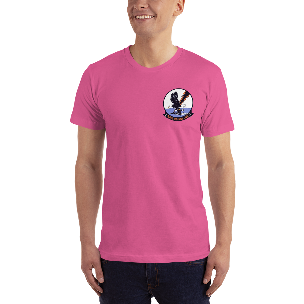 VP-30 Pro's Nest Squadron Crest T-Shirt – front view, fuchsia