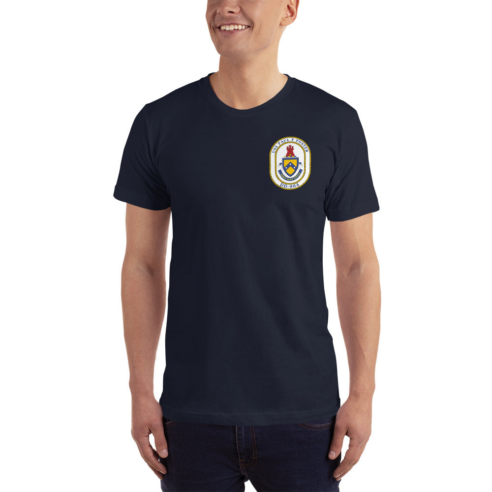 USS Paul F. Foster (DD-964) Ship's Crest T-Shirt – navy