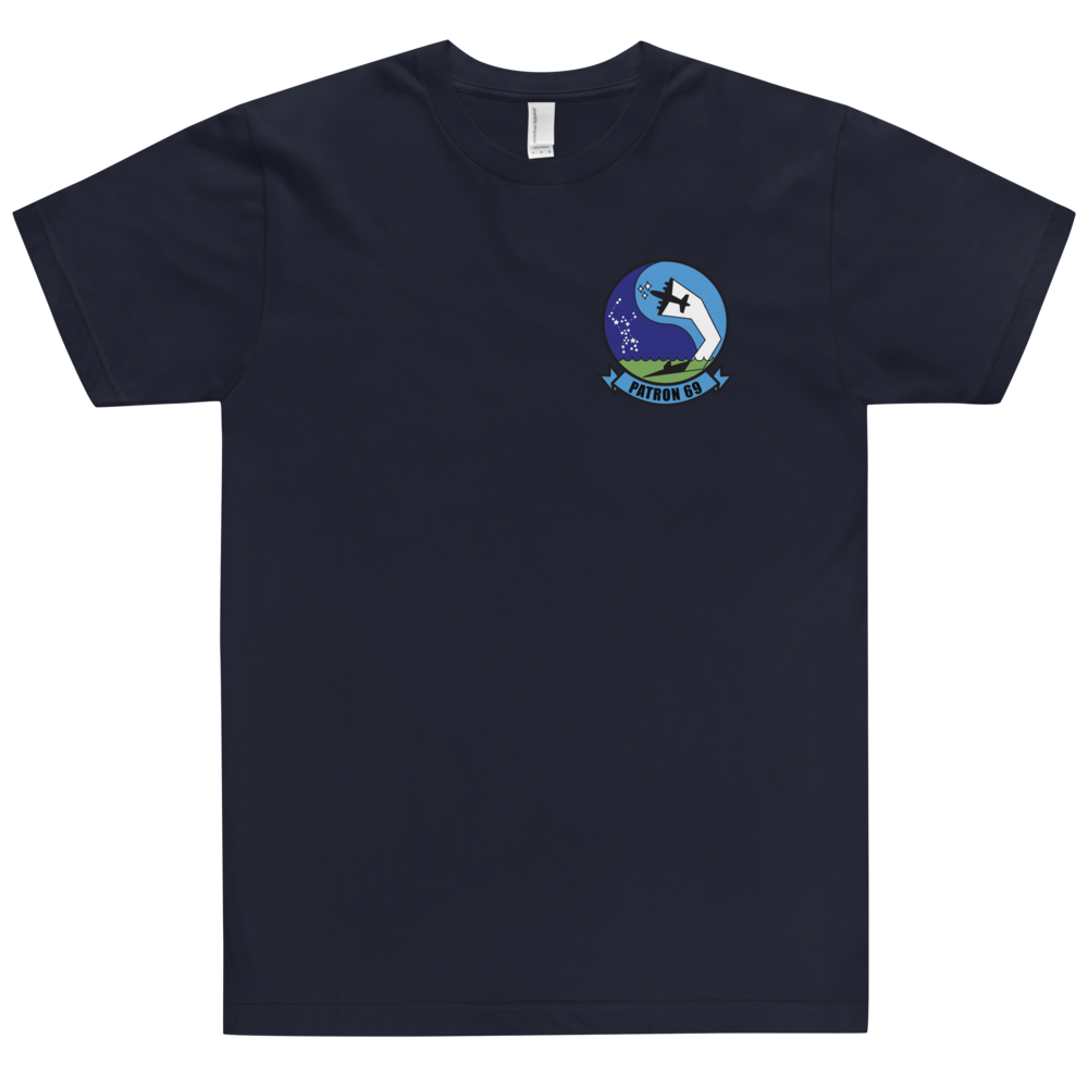 VP-69 Totems Squadron Crest T-Shirt – front view, navy