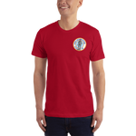 USS Lexington (CVS-16) Ship's Crest T-Shirt – front view, red